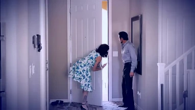 Foster stepdad fucking doggystyle while stepdaughter suck on moms pussy